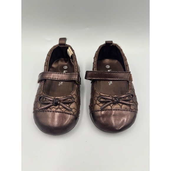 Koala Baby Boutique Other - Koala Baby Shiny Brown Baby Girls' Mary Jane's Size 3 New